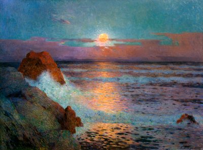 Puesta de sol junto al mar, 1925 de Fernand Loyen du Puigaudeau