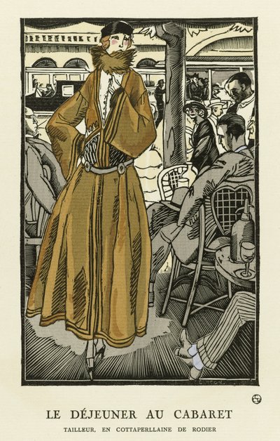 Le Dejeuner au Cabaret, pub. 1921 de Fernand Siméon