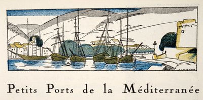 Puerto Mediterráneo de Gazette de Bon Ton, pub. 1920 de Fernand Siméon