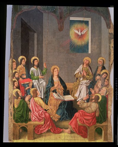El Pentecostés (óleo sobre tabla) de Fernando (workshop of) Gallego