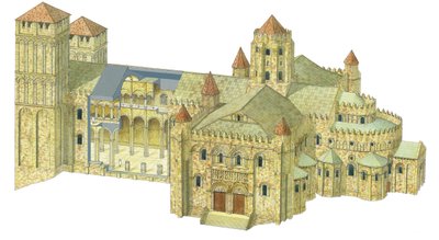 Catedral Románica de Santiago de Compostela. Reconstrucción. España de Fernando Aznar Cenamor