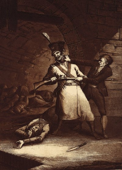 José de la Hera se rebela contra uno de los soldados del ejército napoleónico, c. 1812-13 de Fernando Brambila