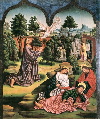 Oración en el Huerto de los Olivos, pintura de Fernando Gallego de Fernando Gallego