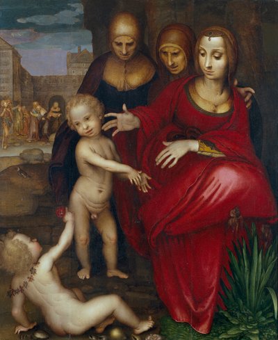 Santa Ana, la Virgen, Santa Isabel, San Juan y el Niño Jesús de Fernando Yanez de Almedina
