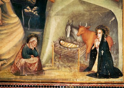 Natividad, de la Capilla de San Miguel, Monasterio de Pedralbes, Barcelona de Ferrer Bassa