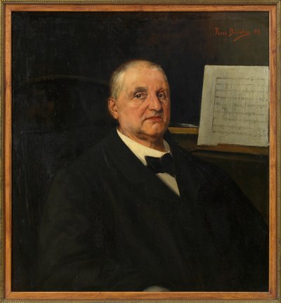 Retrato de Anton Bruckner 1824-1896, 1889 de Ferry Bératon
