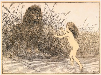Querido león, no huyas / ¡no tengas miedo de la pequeña Marion! de Fidus