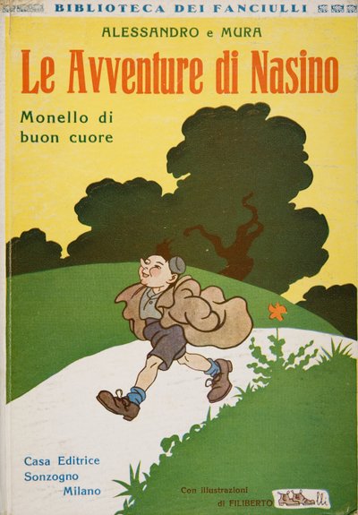 Portada de Le Avventure di Nasino, Monello di buon cuore por Alessandro e Mura de Filiberto Scarpelli