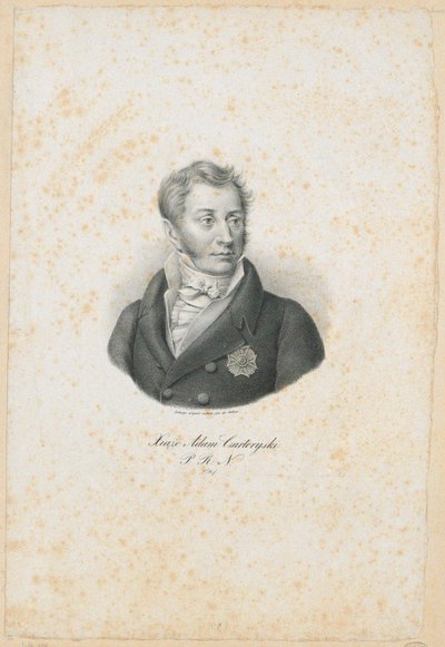 Príncipe Adam Jerzy Czartoryski 1770-1861, 1831 de Filip Romanowski