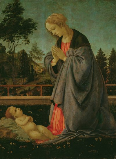 Adoración del Niño de Filippino Lippi