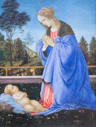Adoración del Niño de Filippino Lippi