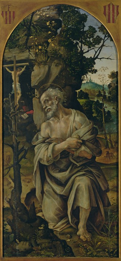 San Jerónimo en Penitencia, c.1480 de Filippino Lippi