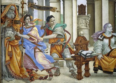San Juan Evangelista resucitando a Drusiana de Filippino Lippi