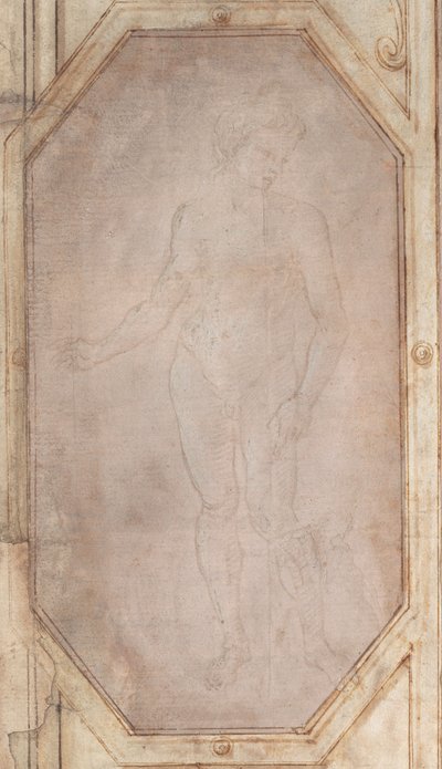 Joven desnudo de pie de Filippino Lippi