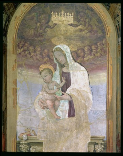 La Madonna y el Niño (detalle) de Filippino Lippi