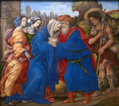 El encuentro de Joaquín y Ana fuera de la Puerta Dorada de Jerusalén de Filippino Lippi