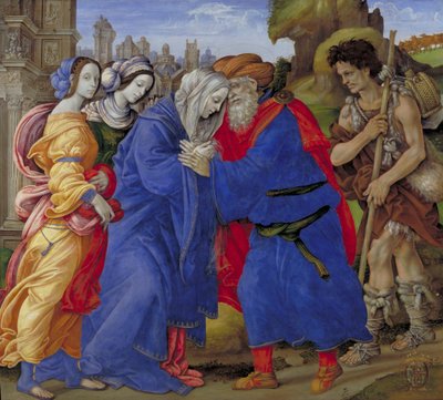 El encuentro de Joaquín y Ana fuera de la Puerta Dorada de Jerusalén de Filippino Lippi