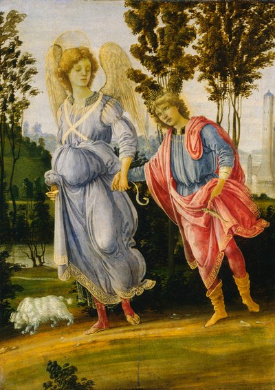 Tobías y el ángel, c.1475/1480 de Filippino Lippi