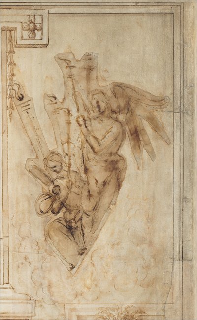Dos ángeles llevando antorchas de Filippino Lippi