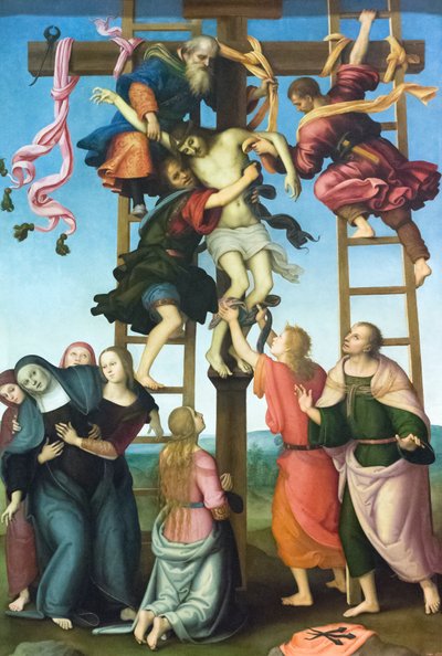 Deposición desde la cruz de Filippino & Perugino Pietro (1446 1523) Lippi