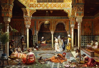 La introducción después del baño, 1889 de Filippo Baratti