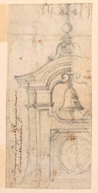 Proyecto para una torre de campana de Filippo Barigioni