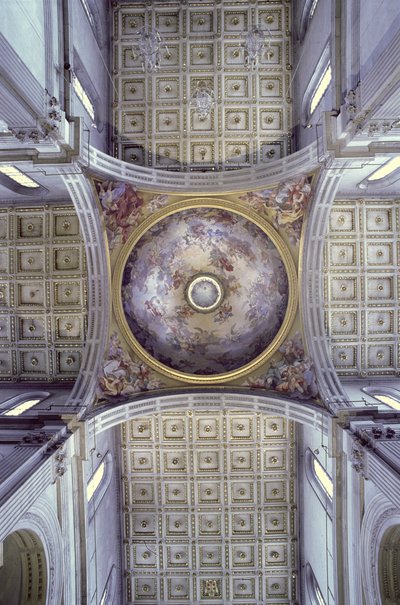 Vista del interior de la cúpula, construida en 1425-46 de Filippo Brunelleschi