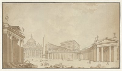 Vista de la Plaza de San Pedro en Roma de Filippo Citaroni
