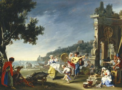 Tarantella en Mergellina de Filippo Falciatore
