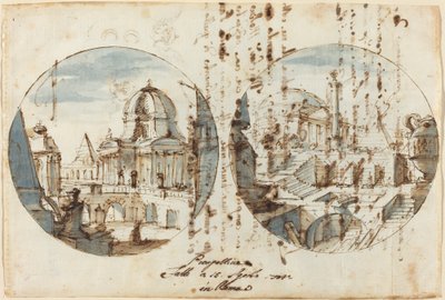 Fantasías Arquitectónicas con Templos y Pirámides de Filippo Juvarra