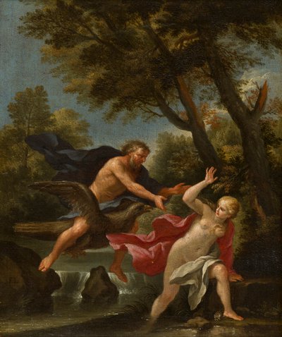 Júpiter montando un águila, c.1643-94 (óleo sobre lienzo) de Filippo Lauri
