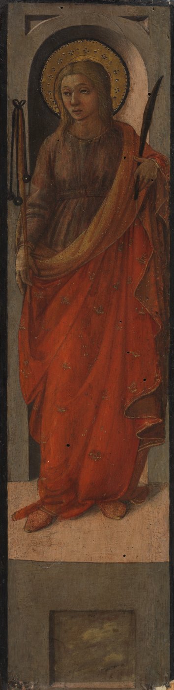 Santa con un mayal de Fra Filippo Lippi