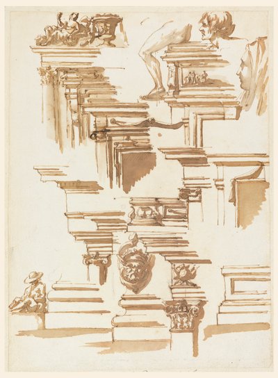 Detalles Arquitectónicos; Figuras Humanas de Filippo Marchionni