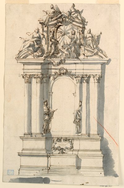 Diseño para un altar de Filippo Marchionni