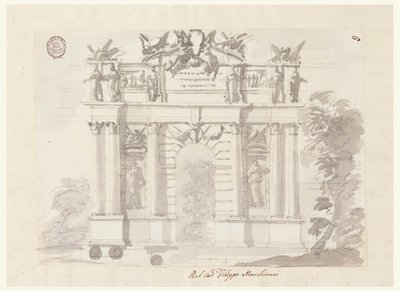 Puerta en un Muro de Jardín de Filippo Marchionni