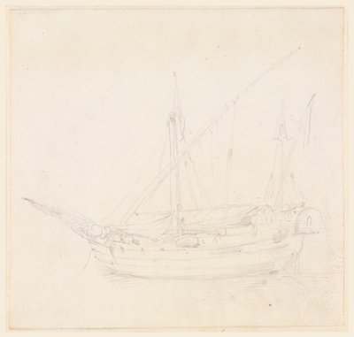 Dibujo, Un velero, ca. 1780 de Filippo Marchionni
