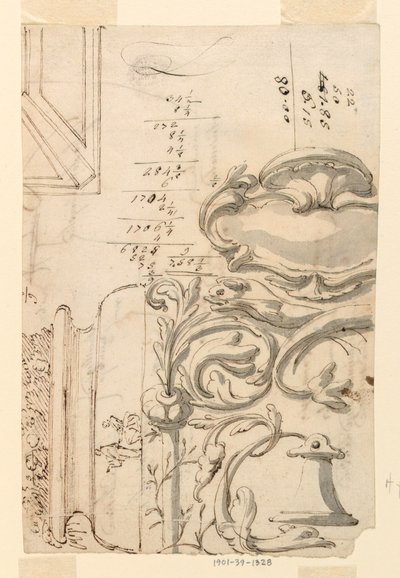 Dibujo, Bocetos, ca. 1750 de Filippo Marchionni