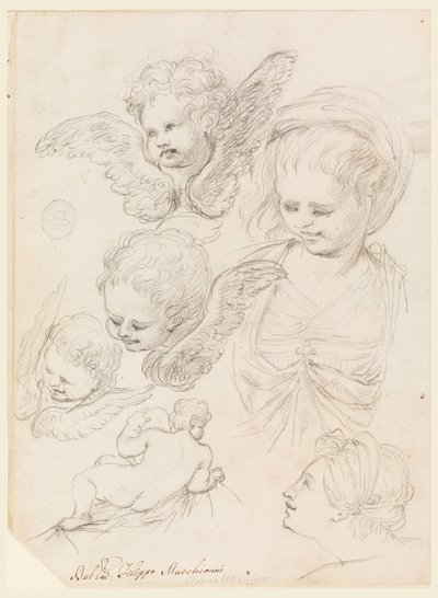 Estudios para una representación religiosa de Filippo Marchionni