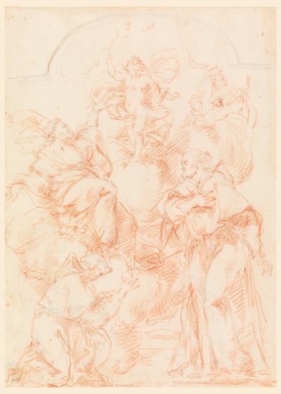 Estudio para una pintura de altar con el Niño Jesús de Filippo Marchionni