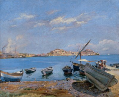 Portoferraio vista desde San Giovanni de Filippo Marfori Savini