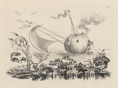 Calabaza utilizada como barco de pesca de Filippo Morghen