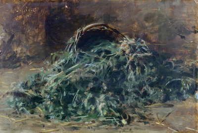 Cesta de verduras de Filippo Palizzi