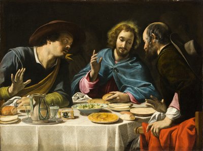 La Cena de Emaús, c.1625 (óleo sobre lienzo) de Filippo Tarchiani