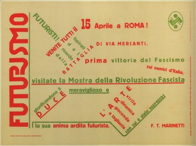 Futurismo, 1932 de Filippo Tommaso Emilio Marinetti