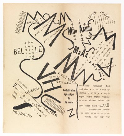 Palabras Consonantes Vocales Números en Libertad. Los Futuristas Paroliberi, 1915. de Filippo Tommaso Marinetti