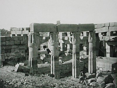 Ruinas en Karnak, Tebas, publicado c.1900 de Fils Goupil