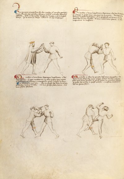 Combate con daga de Fiore Furlan dei Liberi da Premariacco