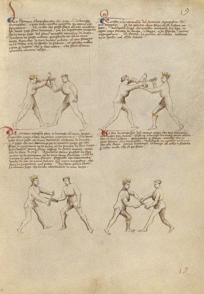 Combate con daga de Fiore Furlan dei Liberi da Premariacco
