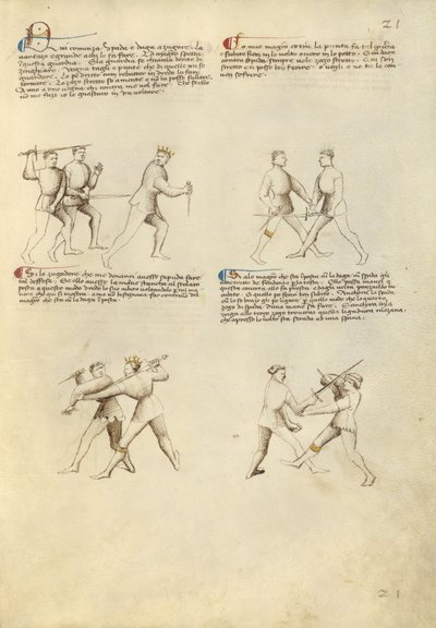 Combate con Daga y Espada de Fiore Furlan dei Liberi da Premariacco