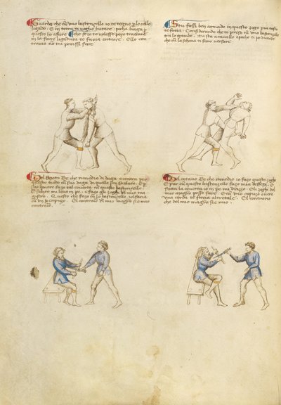Combate con Rondel y Daga de Fiore Furlan dei Liberi da Premariacco